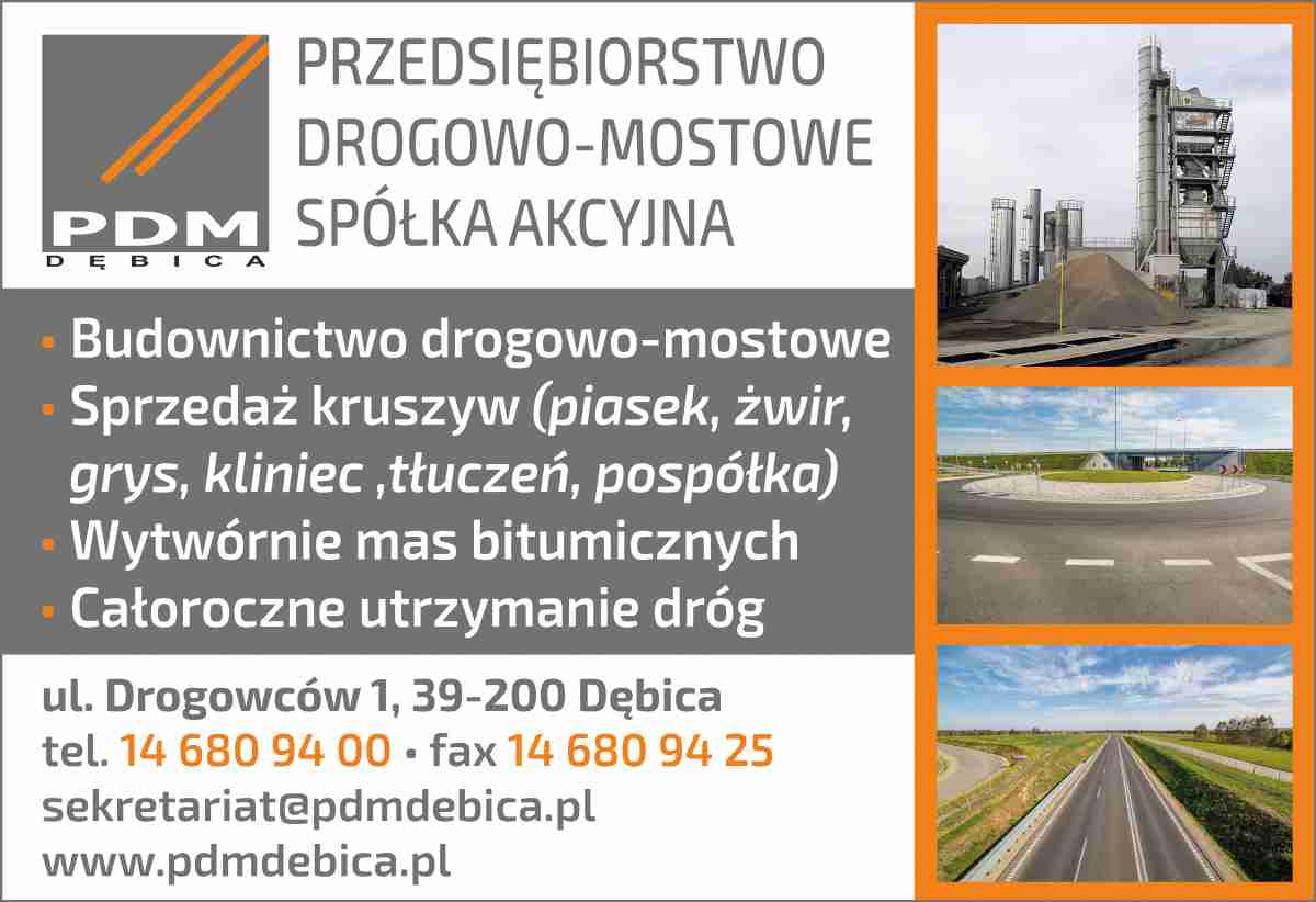 PRZEDSIĘBIORSTWO DROGOWO-MOSTOWE Spółka Akcyjna - wytwórnia mas bitumicznych DĘBICA budownictwo drogowe DĘBICA